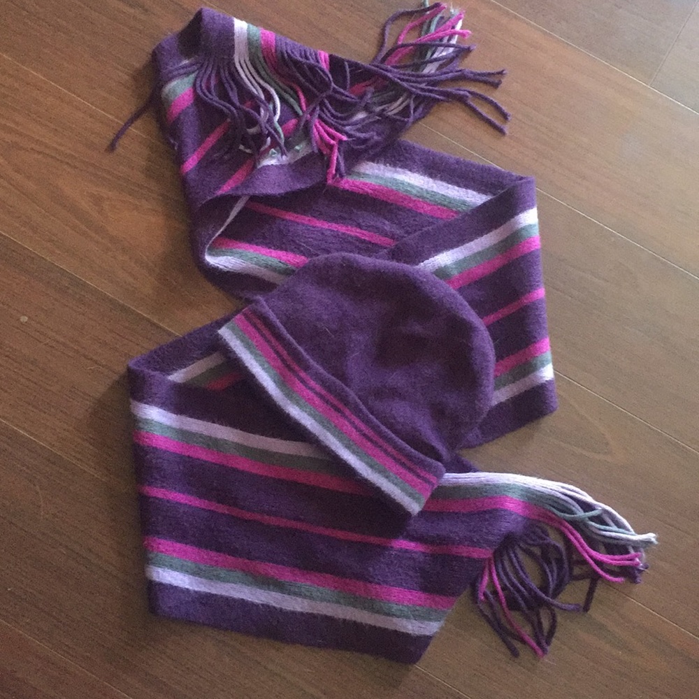 Matching hat and scarf